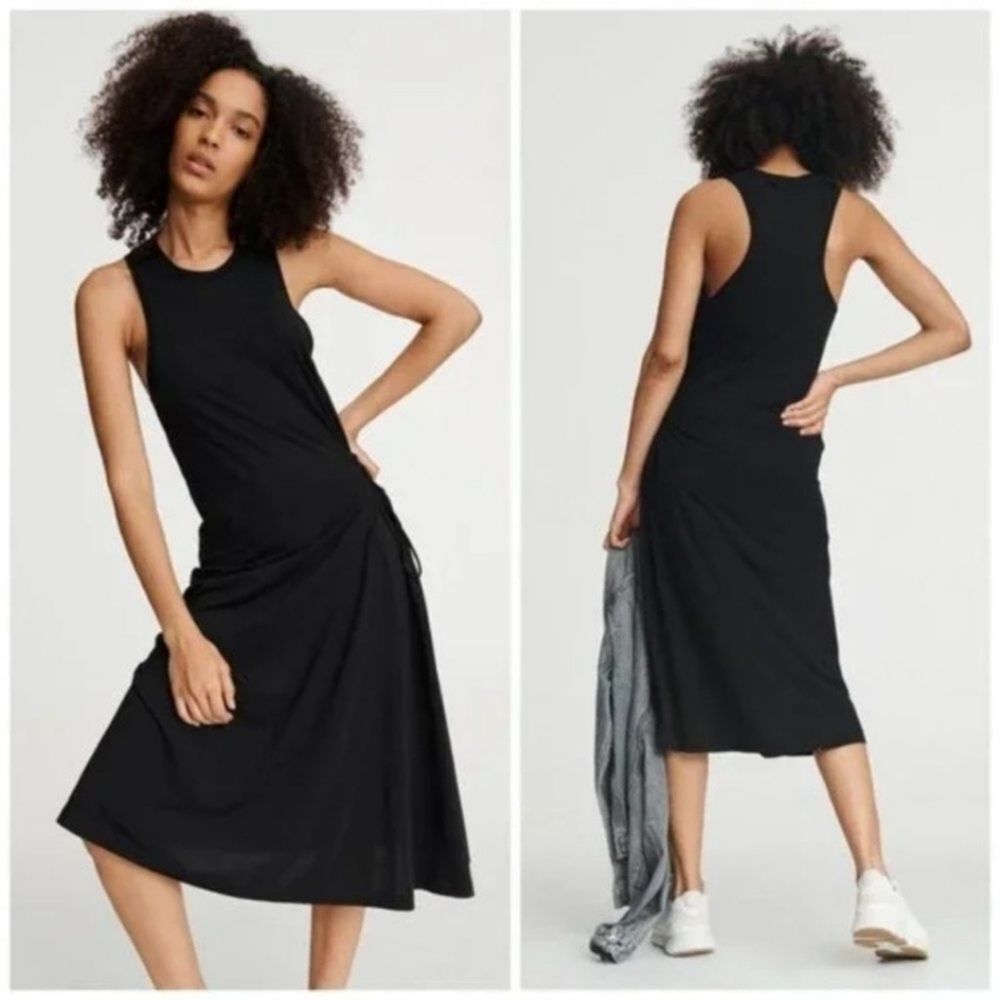 Rag & Bone Black Luca Sleeveless Tie Up Dress Size M